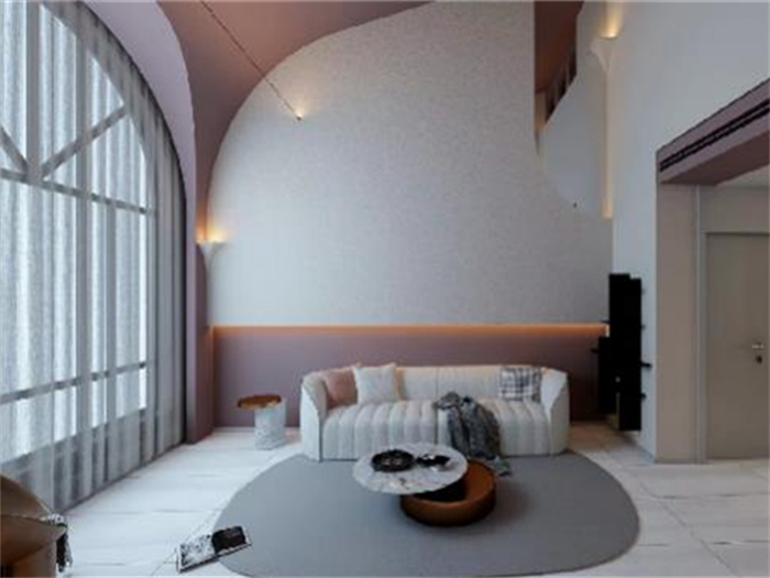 ?殼粉色彈涂：?慶別墅